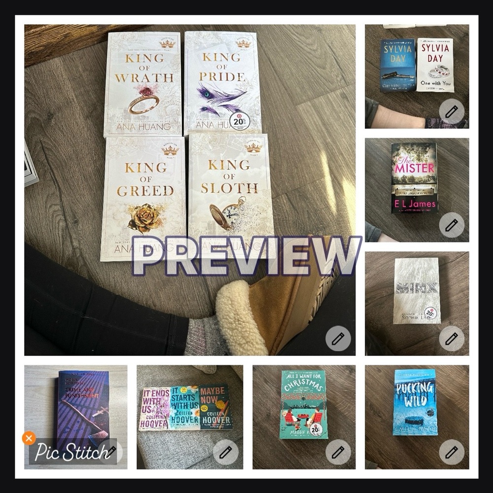 Book lot, 14 books included.